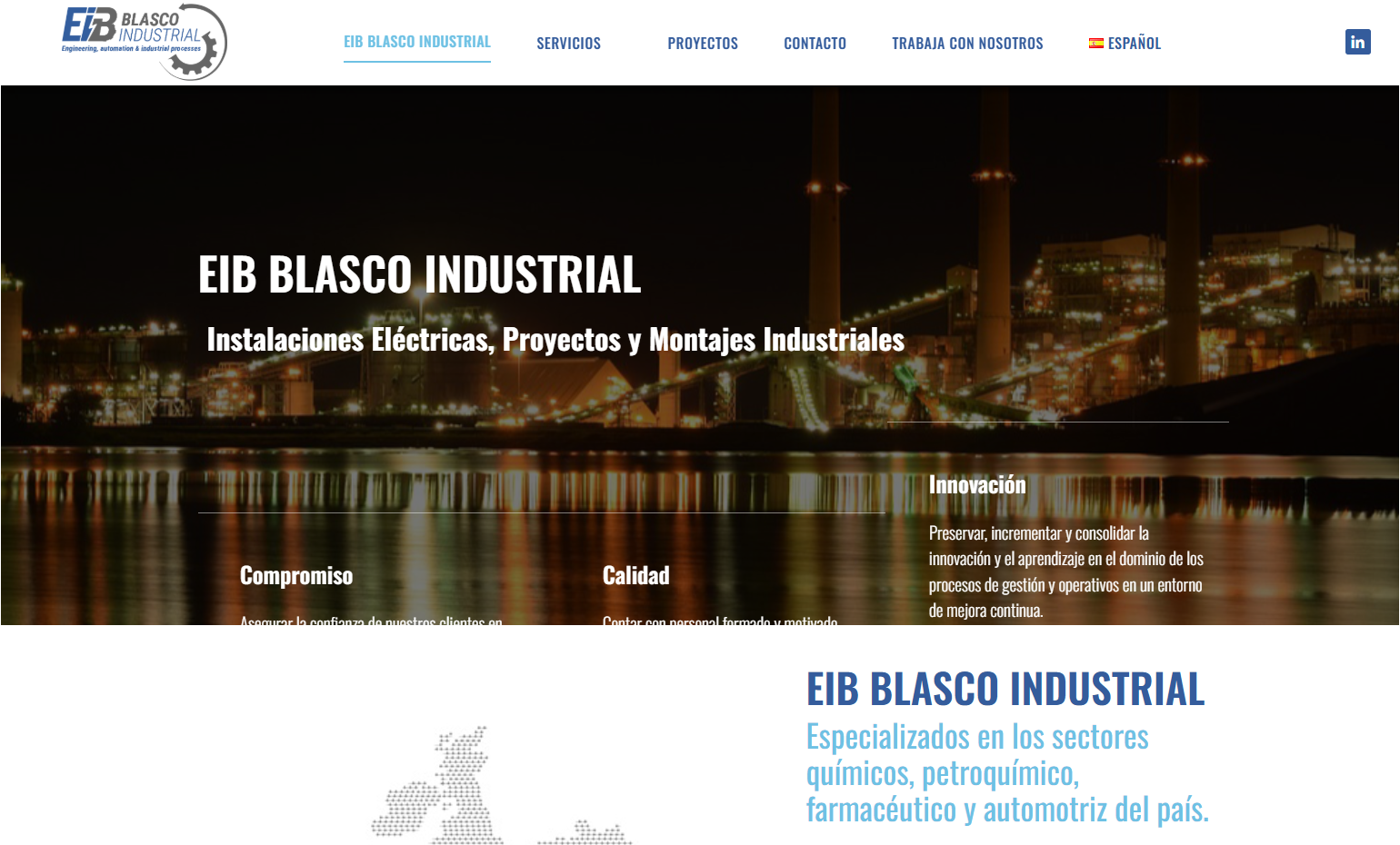 Diseño web Blasco industrial